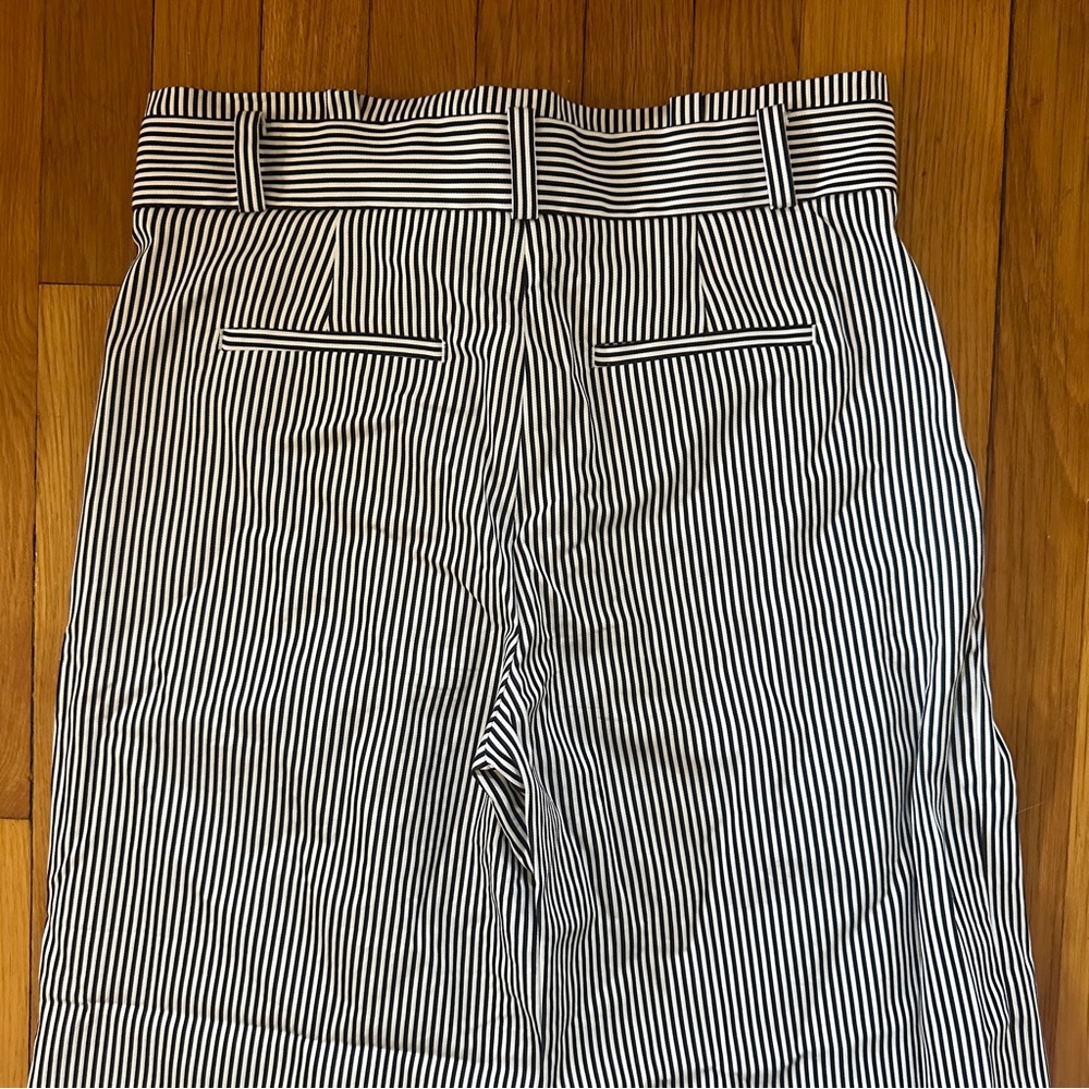 Banana Republic striped wide leg cropped pants - Picture 6 of 10